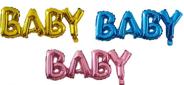 Folienballon Schriftzug Baby