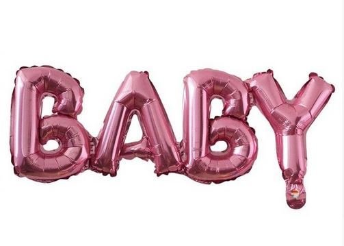 Folienballon Schriftzug Baby