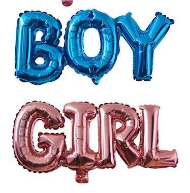 Folienballon Schriftzug Boy Girl