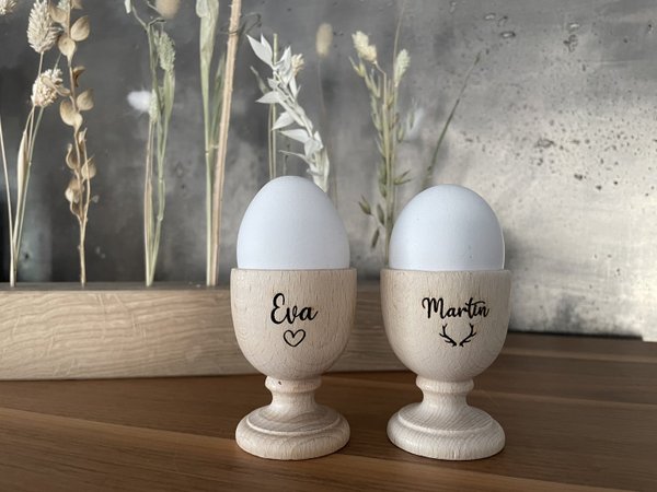 Eierbecher mit individueller Gravur